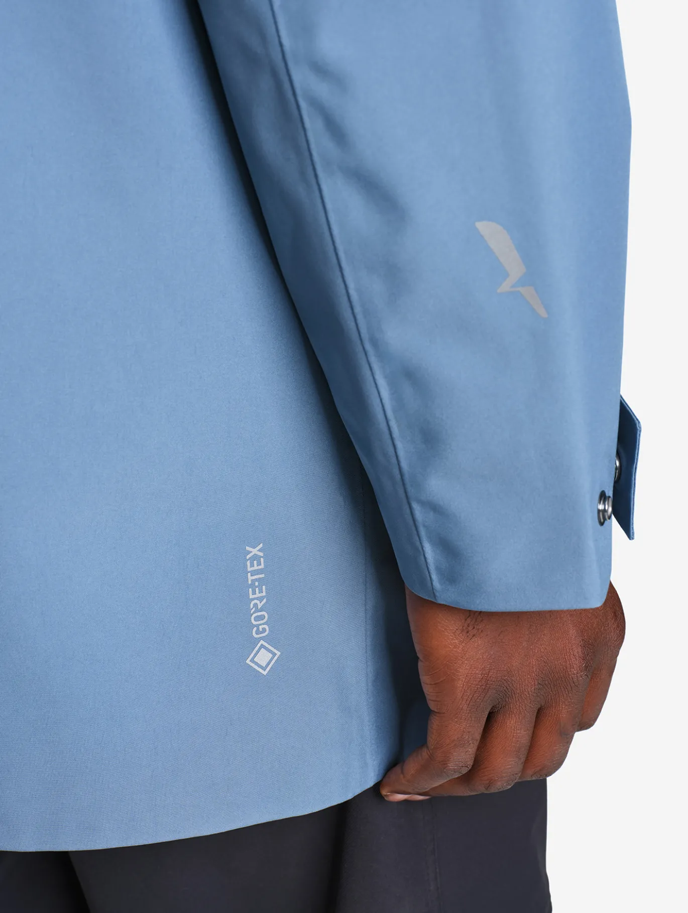 Parka GORE-TEX® longue 2 couches avec capuche T-KIT™ - Bleu