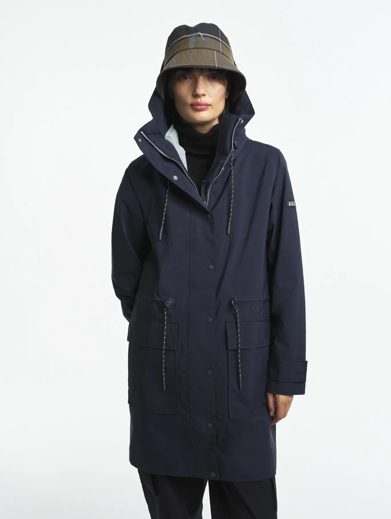 Parka GORE-TEX® longue fishtail T-KIT™ - Bleu
