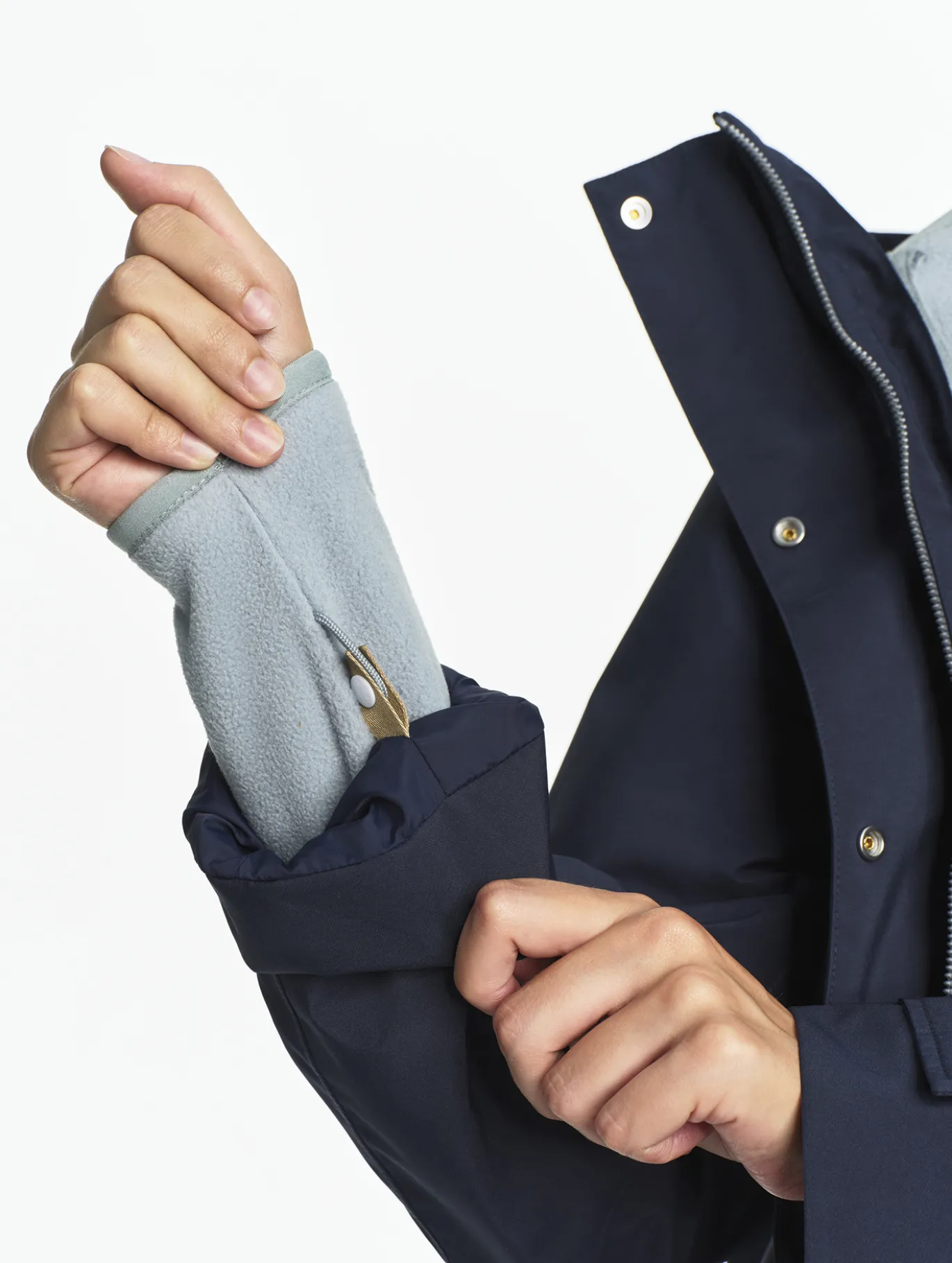 Parka GORE-TEX® longue fishtail T-KIT™ - Bleu