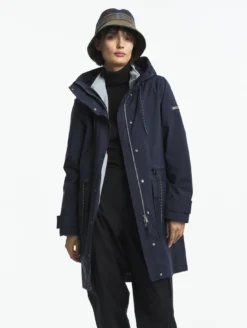 Parka GORE-TEX® longue fishtail T-KIT™ - Bleu