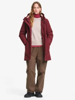 Parka GORE-TEX® mi-longue ajustée - Bordeaux
