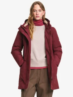 Parka GORE-TEX® mi-longue ajustée - Bordeaux