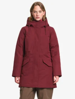 Parka GORE-TEX® mi-longue ajustée - Bordeaux