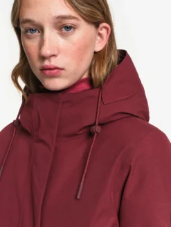 Parka GORE-TEX® mi-longue ajustée - Bordeaux
