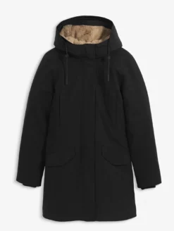 Parka GORE-TEX® mi-longue ajustée - Noir