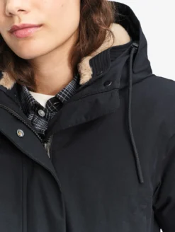 Parka GORE-TEX® mi-longue ajustée - Noir