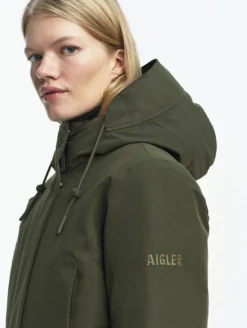 Parka GORE-TEX® mi-longue ajustée - Kaki