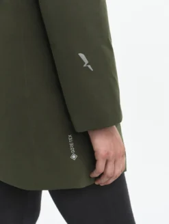 Parka GORE-TEX® mi-longue ajustée - Kaki