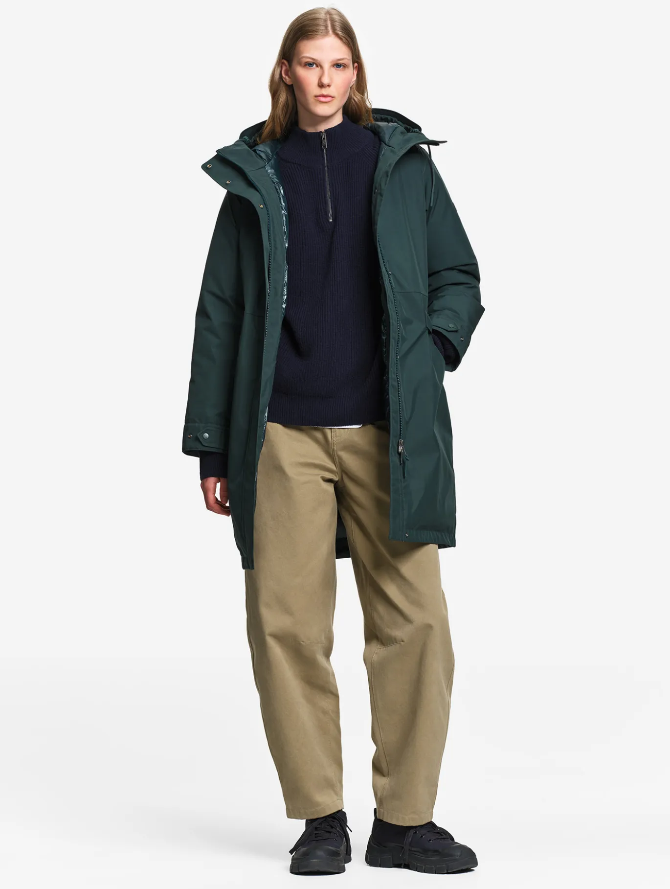 Parka GORE-TEX® & PrimaLoft® longue matelassée - Vert