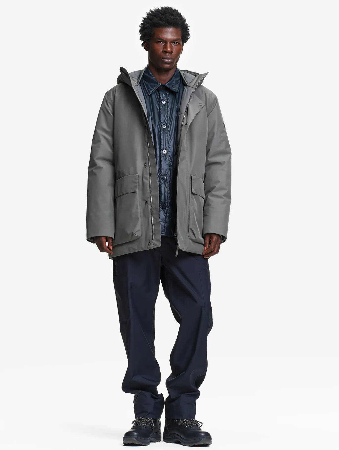 Parka GORE-TEX® & Repreve® longue imperméable et chaude - Gris