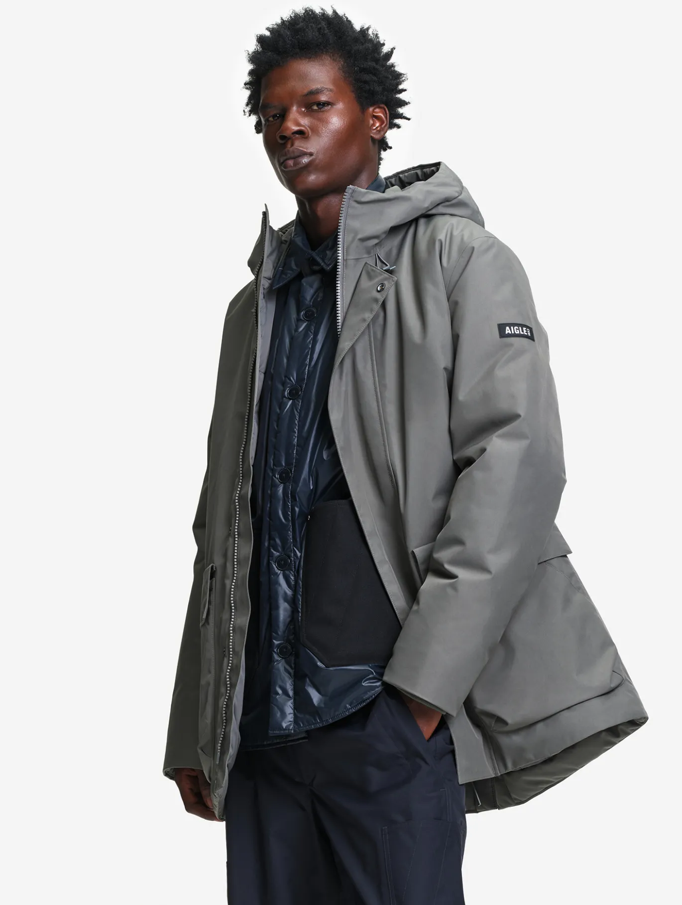 Parka GORE-TEX® & Repreve® longue imperméable et chaude - Gris