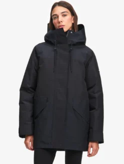 Parka GORE-TEX® & Repreve® matelassée mi-longue - Noir