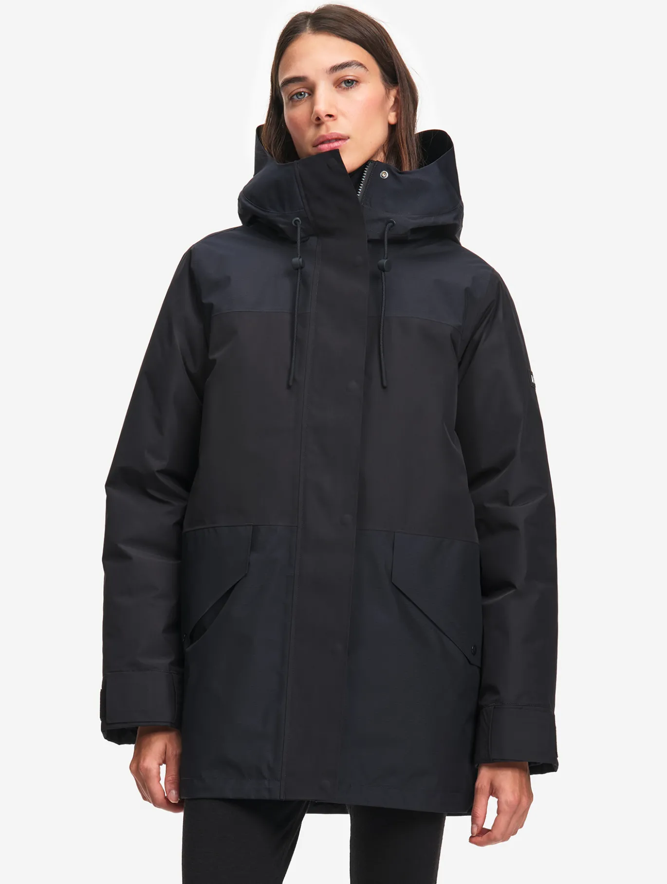 Parka GORE-TEX® & Repreve® matelassée mi-longue - Noir
