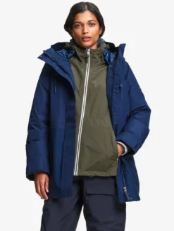 Parka GORE-TEX® & Repreve® matelassée mi-longue - Bleu