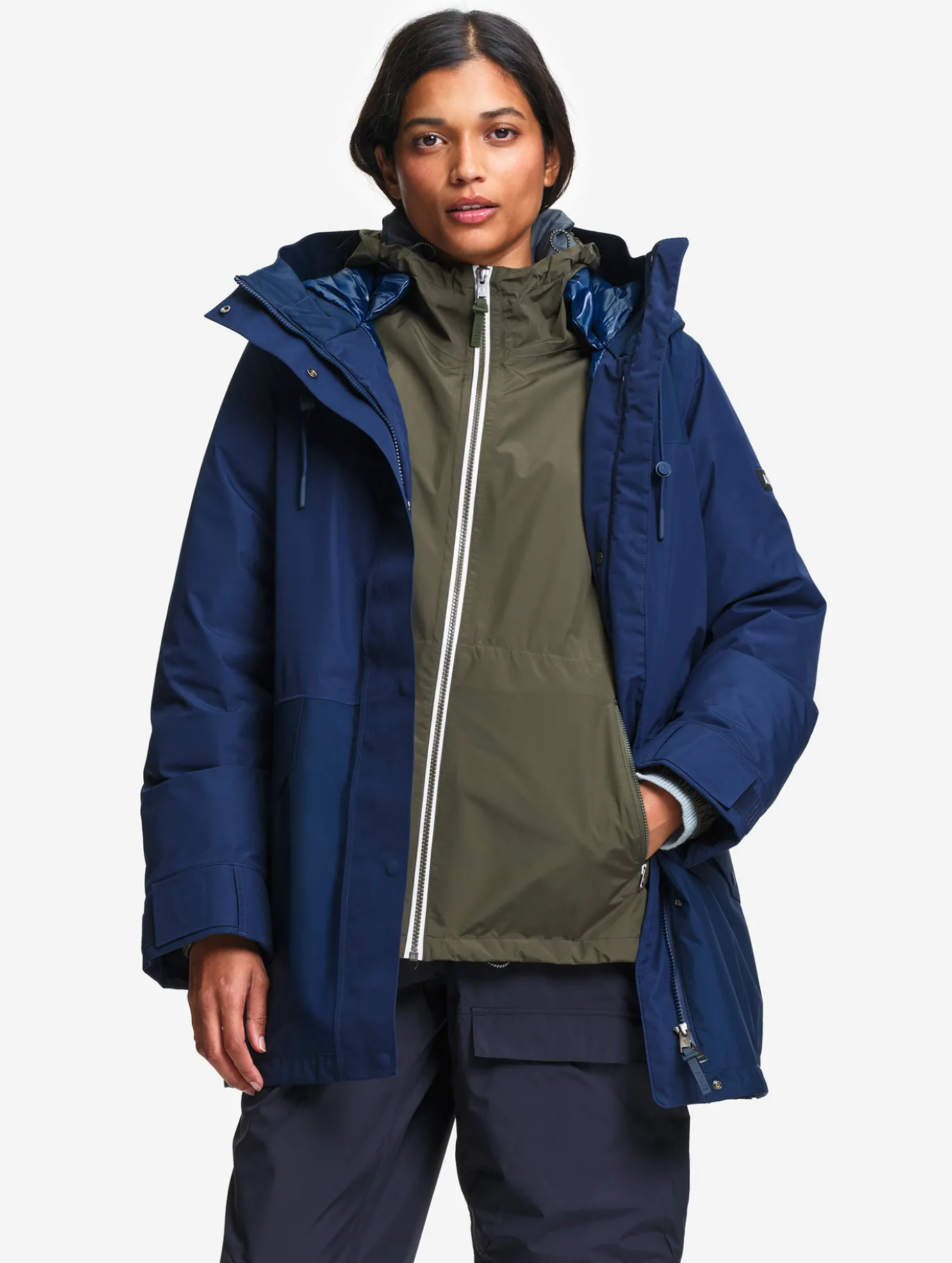 Parka GORE-TEX® & Repreve® matelassée mi-longue - Bleu