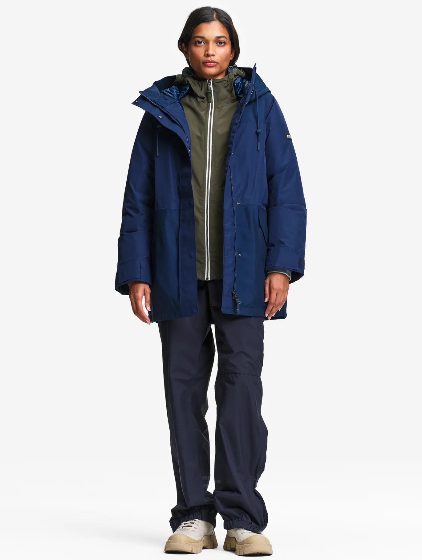 Parka GORE-TEX® & Repreve® matelassée mi-longue - Bleu