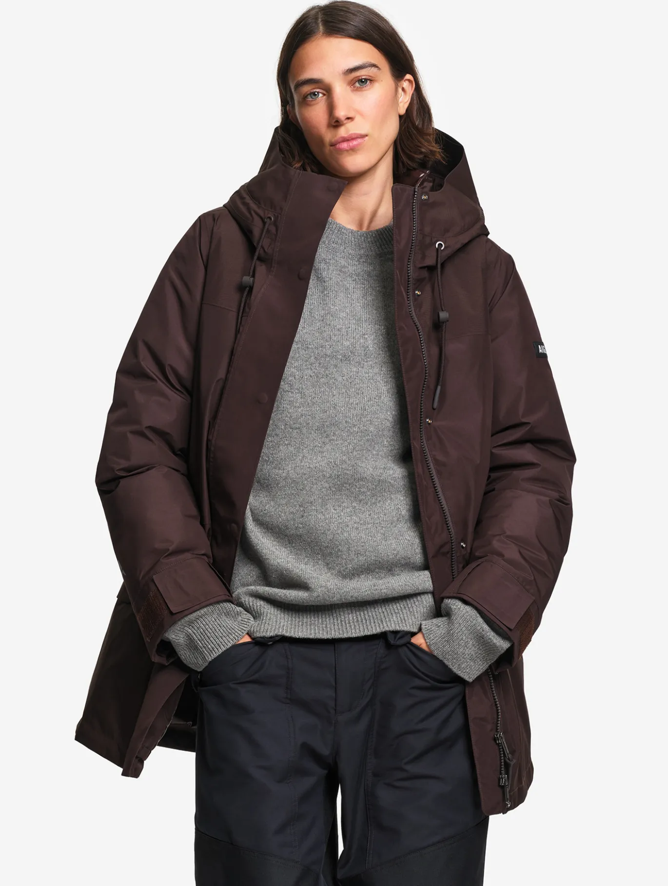 Parka GORE-TEX® & Repreve® matelassée mi-longue - Marron