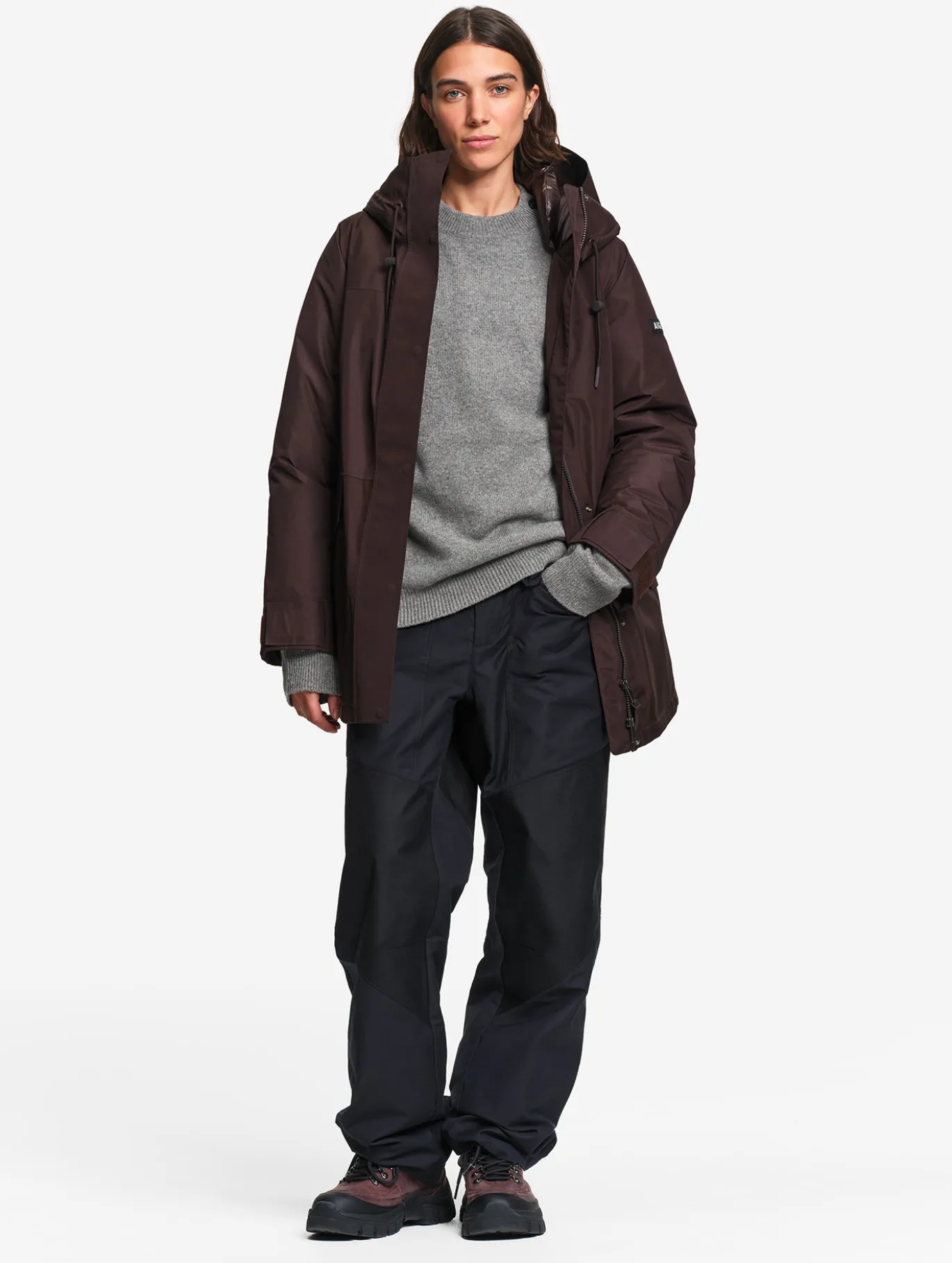 Parka GORE-TEX® & Repreve® matelassée mi-longue - Marron