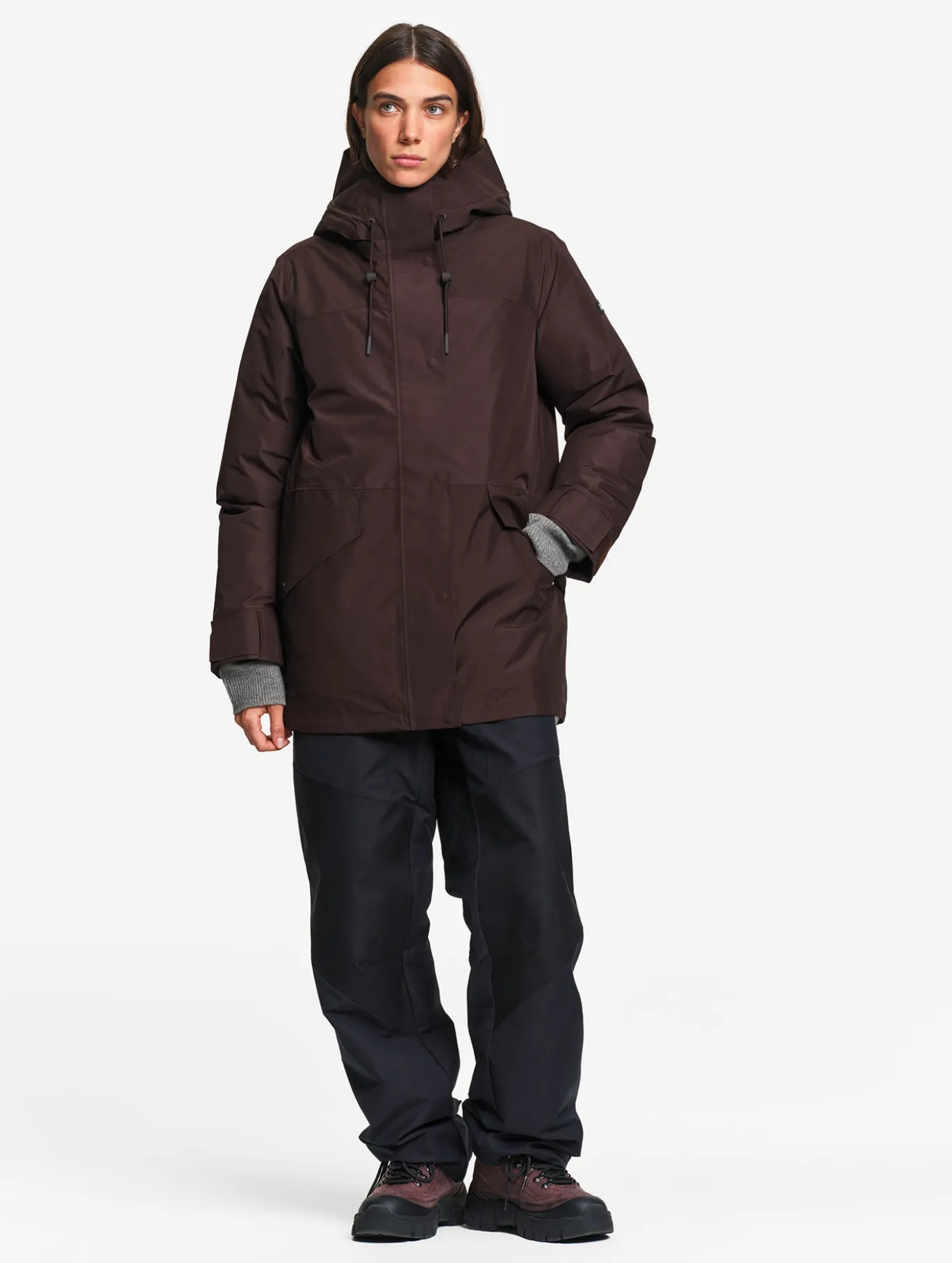 Parka GORE-TEX® & Repreve® matelassée mi-longue - Marron