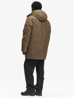 Parka GORE-TEX® ultra chaude en duvet et plume mi-longue - Marron