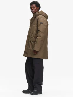 Parka GORE-TEX® ultra chaude en duvet et plume mi-longue - Marron