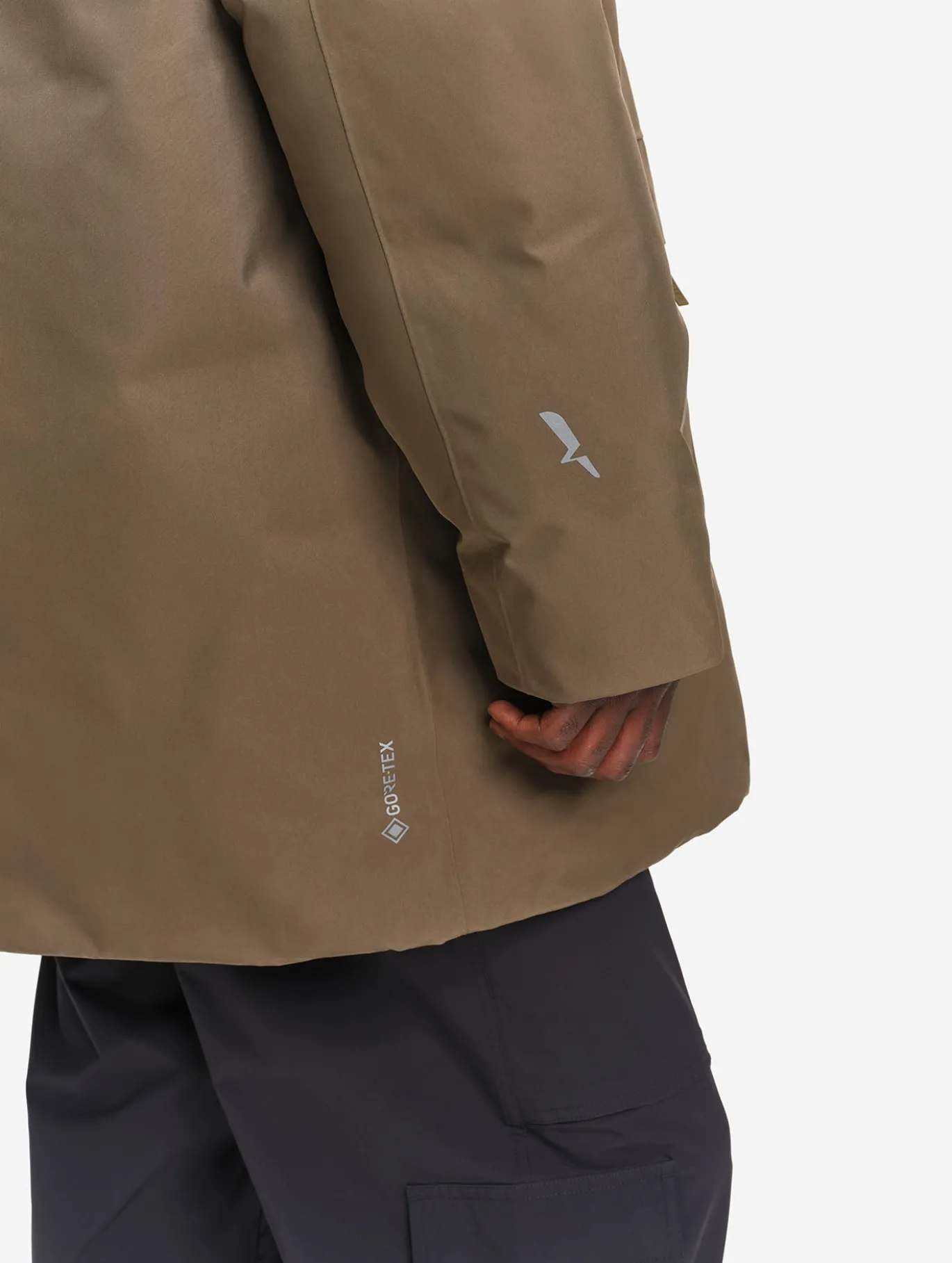 Parka GORE-TEX® ultra chaude en duvet et plume mi-longue - Marron