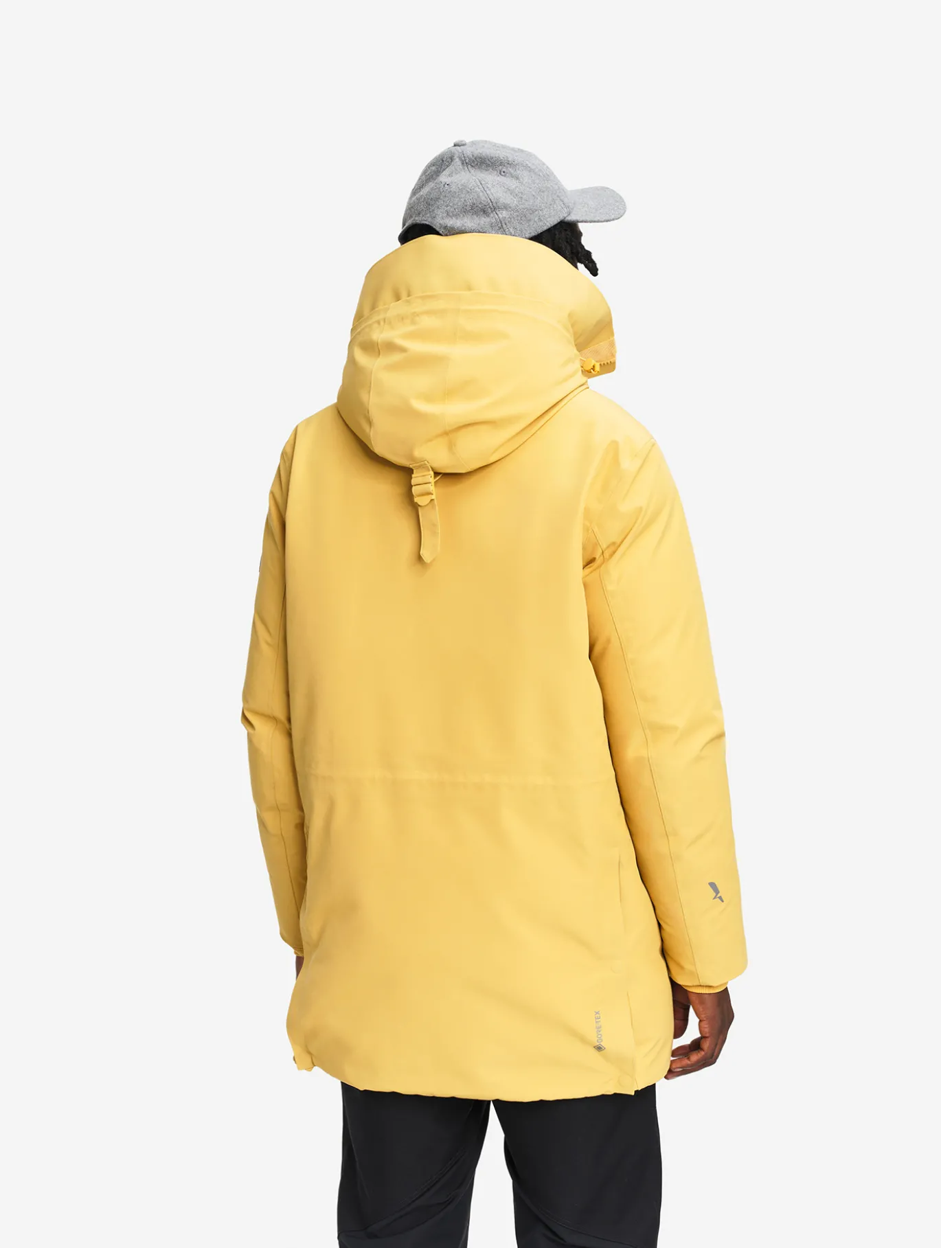 Parka GORE-TEX® ultra-chaude longue à capuche matelassée - Jaune