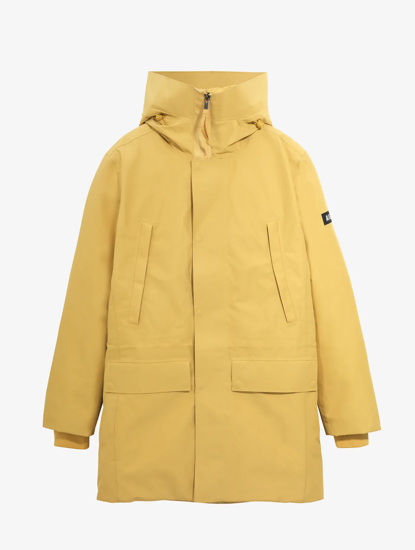 Parka GORE-TEX® ultra-chaude longue à capuche matelassée - Jaune