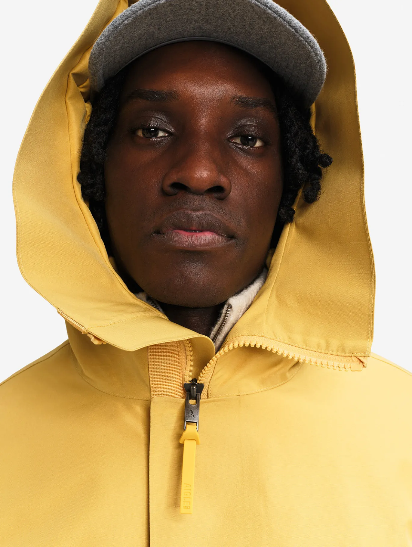 Parka GORE-TEX® ultra-chaude longue à capuche matelassée - Jaune