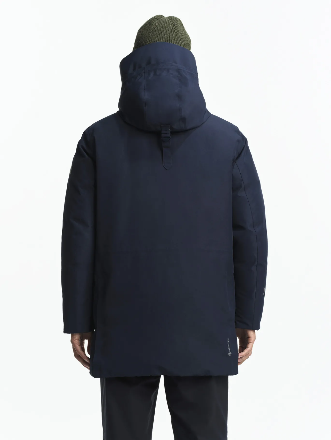 Parka GORE-TEX® ultra-chaude longue à capuche matelassée - Bleu