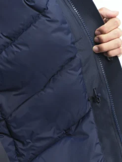 Parka GORE-TEX® ultra-chaude longue à capuche matelassée - Bleu