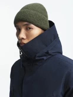 Parka GORE-TEX® ultra-chaude longue à capuche matelassée - Bleu