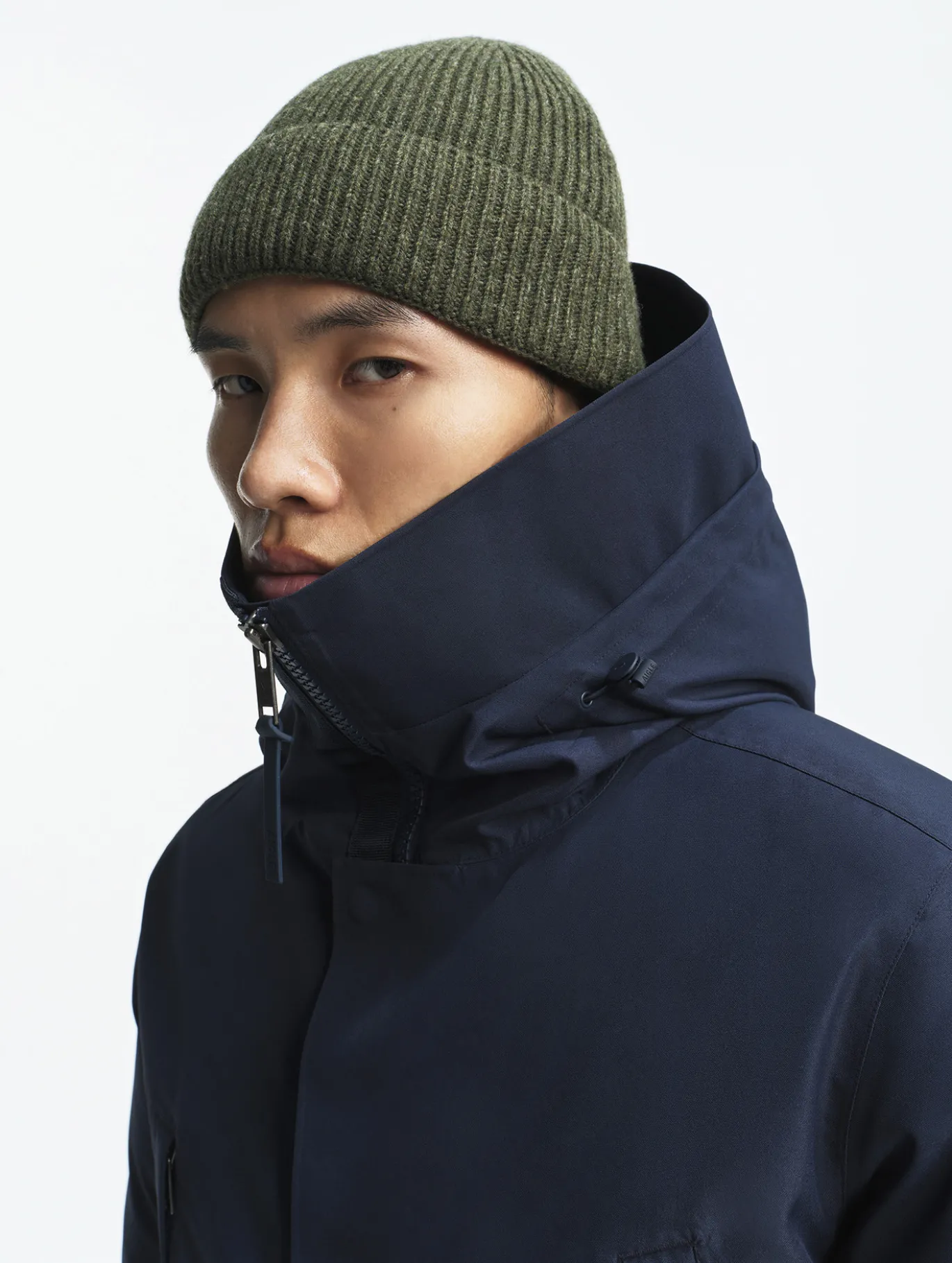 Parka GORE-TEX® ultra-chaude longue à capuche matelassée - Bleu