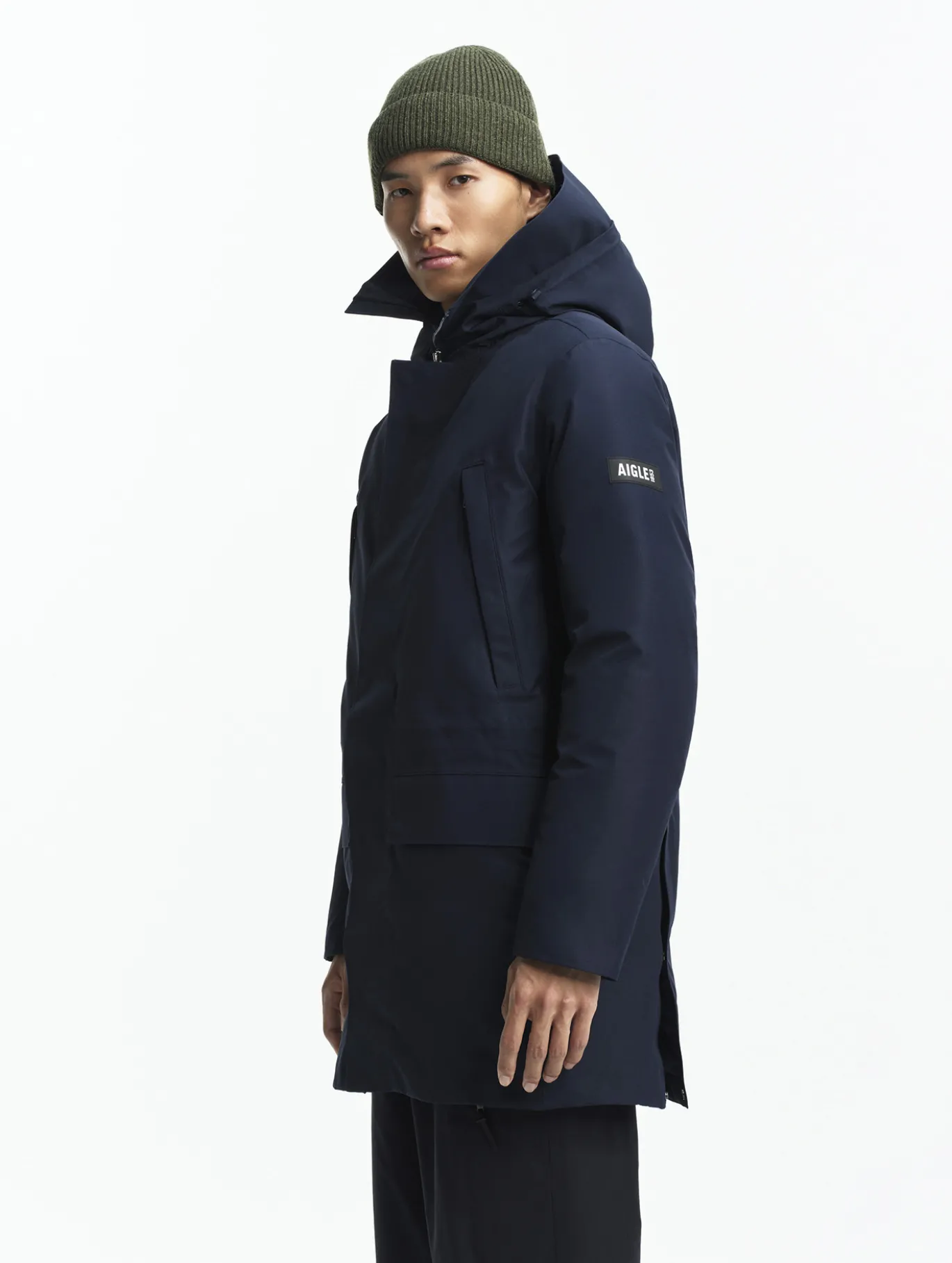 Parka GORE-TEX® ultra-chaude longue à capuche matelassée - Bleu