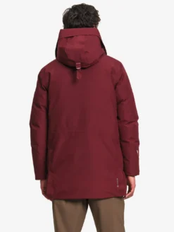 Parka GORE-TEX® ultra-chaude longue à capuche matelassée - Bordeaux