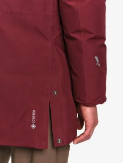 Parka GORE-TEX® ultra-chaude longue à capuche matelassée - Bordeaux