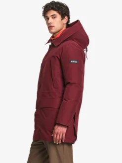 Parka GORE-TEX® ultra-chaude longue à capuche matelassée - Bordeaux