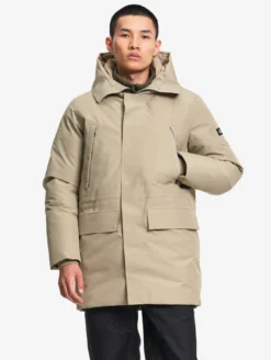 Parka GORE-TEX® ultra-chaude longue à capuche matelassée - Beige
