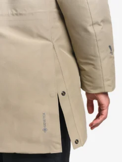 Parka GORE-TEX® ultra-chaude longue à capuche matelassée - Beige