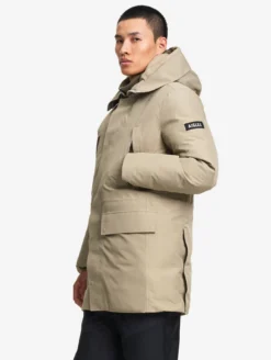 Parka GORE-TEX® ultra-chaude longue à capuche matelassée - Beige