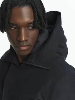 Parka GORE-TEX® ultra-chaude longue à capuche matelassée - Noir