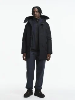 Parka GORE-TEX® ultra-chaude longue à capuche matelassée - Noir