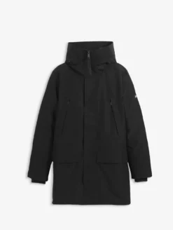 Parka GORE-TEX® ultra-chaude longue à capuche matelassée - Noir