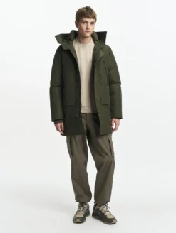 Parka GORE-TEX® ultra-chaude longue à capuche matelassée - Kaki