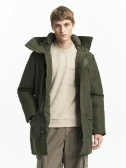 Parka GORE-TEX® ultra-chaude longue à capuche matelassée - Kaki