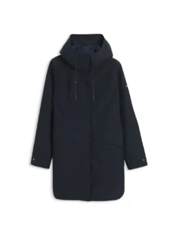 Parka longue à capuche GORE-TEX® - Bleu