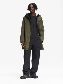 Parka longue MTD™avec capuche - Kaki