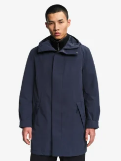 Parka longue MTD™avec capuche - Bleu