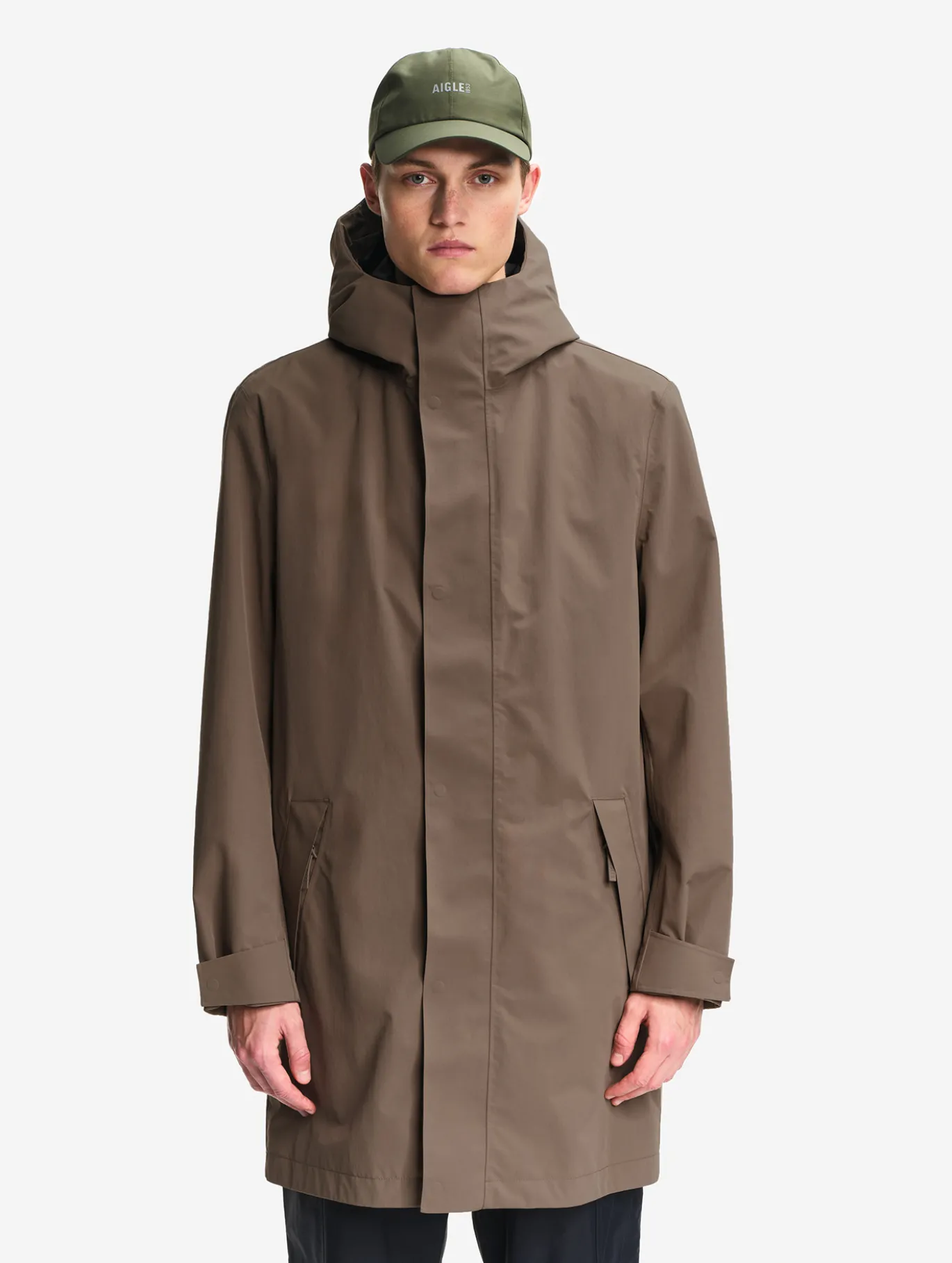 Parka longue MTD™avec capuche - Marron