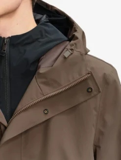 Parka longue MTD™avec capuche - Marron